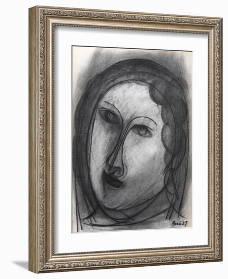 Portrait of a Woman-Francisco Bores-Framed Collectable Print