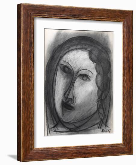 Portrait of a Woman-Francisco Bores-Framed Collectable Print