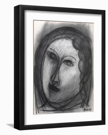 Portrait of a Woman-Francisco Bores-Framed Collectable Print