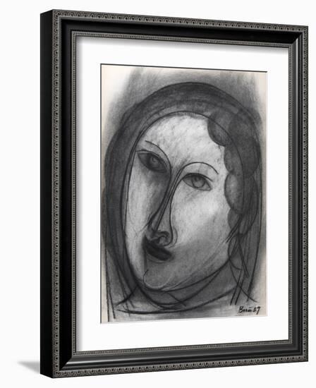 Portrait of a Woman-Francisco Bores-Framed Collectable Print