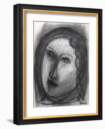 Portrait of a Woman-Francisco Bores-Framed Collectable Print