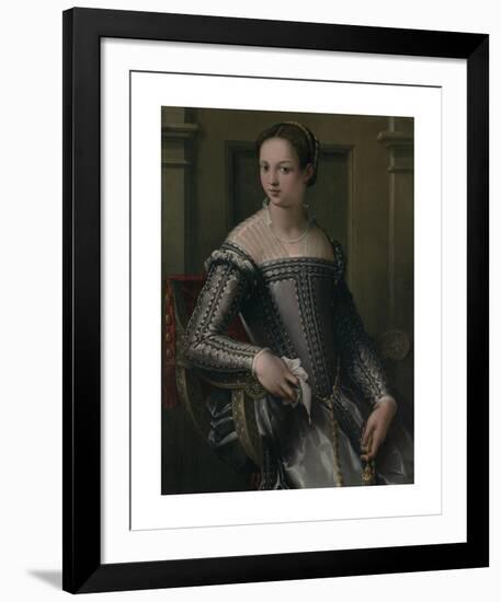 Portrait of a Woman-Jacopo Zucchi-Framed Premium Giclee Print