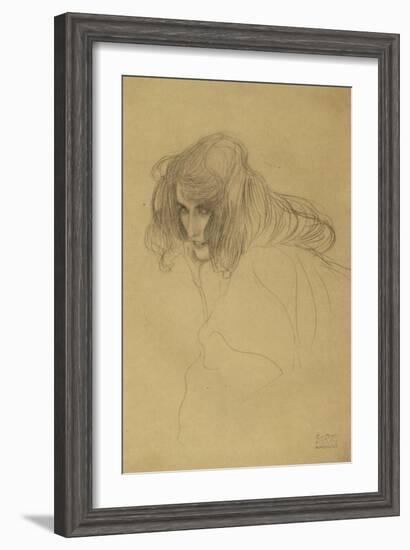 Portrait of a Woman-Gustav Klimt-Framed Giclee Print