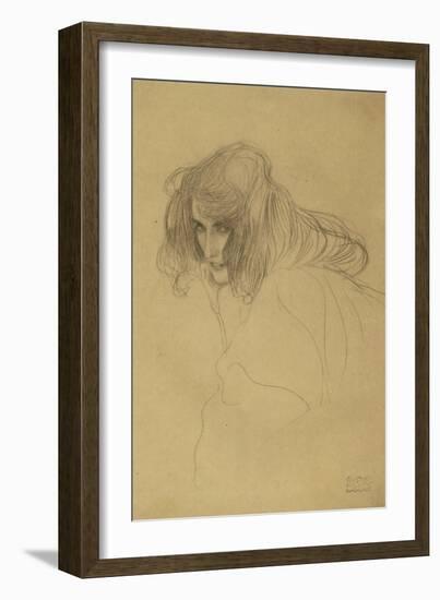 Portrait of a Woman-Gustav Klimt-Framed Giclee Print