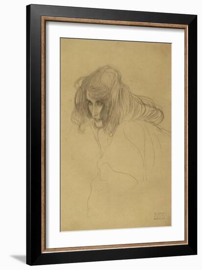 Portrait of a Woman-Gustav Klimt-Framed Giclee Print