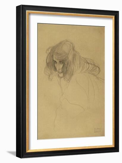 Portrait of a Woman-Gustav Klimt-Framed Giclee Print