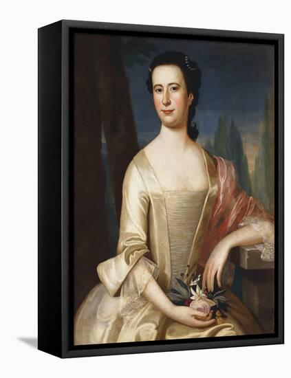 Portrait of a Woman-John Singleton Copley-Framed Premier Image Canvas