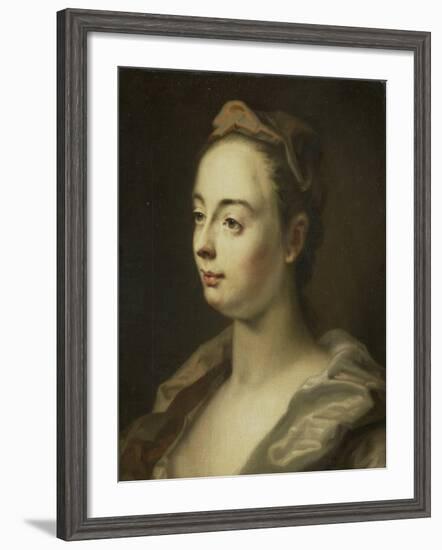 Portrait of a Woman,-Balthasar Denner-Framed Art Print