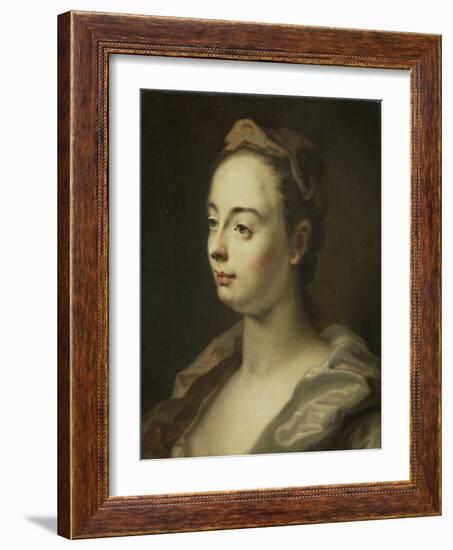 Portrait of a Woman,-Balthasar Denner-Framed Art Print