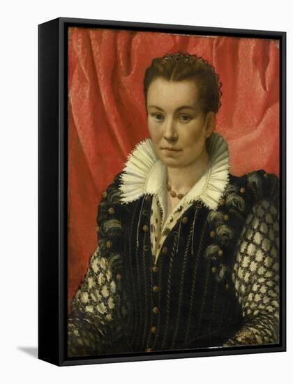 Portrait of a Woman.-Lorenzo Lotto-Framed Stretched Canvas