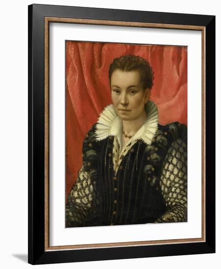 Portrait of a Woman.-Lorenzo Lotto-Framed Art Print