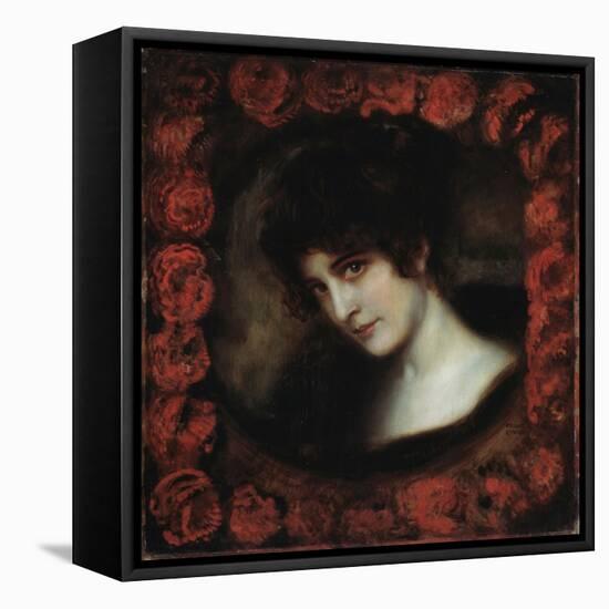 Portrait of a Woman-Franz von Stuck-Framed Premier Image Canvas