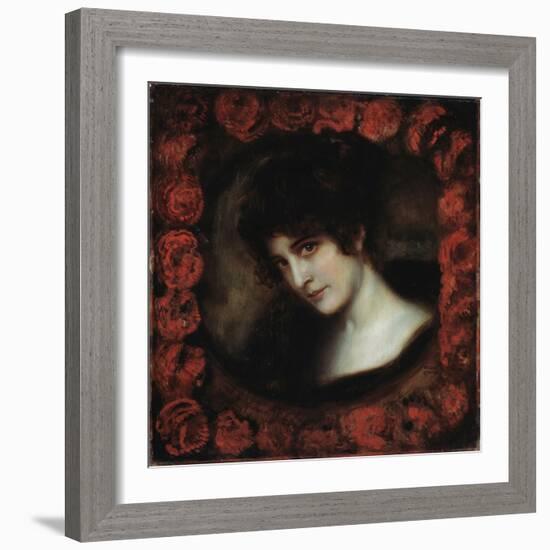 Portrait of a Woman-Franz von Stuck-Framed Giclee Print