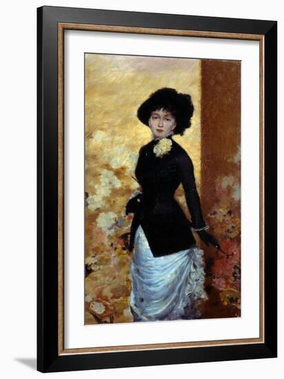 Portrait of a Woman-Giuseppe De Nittis-Framed Giclee Print