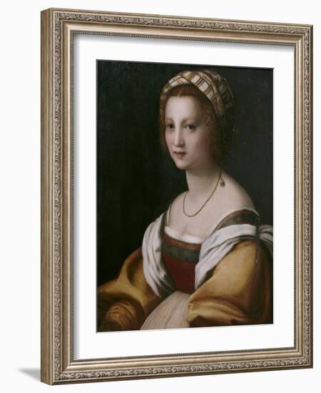 Portrait of a Woman-Andrea del Sarto-Framed Giclee Print