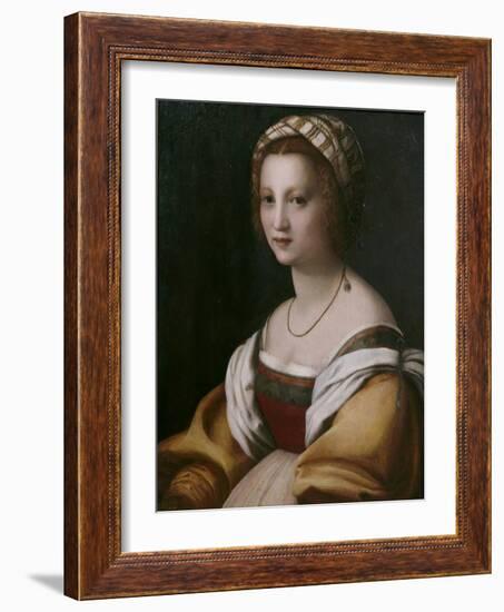 Portrait of a Woman-Andrea del Sarto-Framed Giclee Print