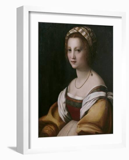 Portrait of a Woman-Andrea del Sarto-Framed Giclee Print