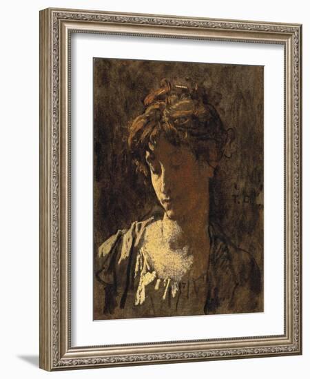 Portrait of a woman-Thomas Couture-Framed Giclee Print