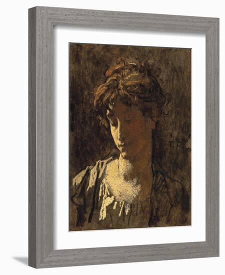 Portrait of a woman-Thomas Couture-Framed Giclee Print