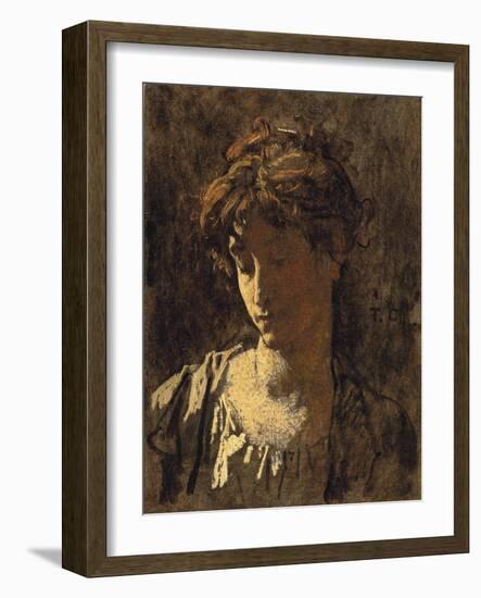 Portrait of a woman-Thomas Couture-Framed Giclee Print