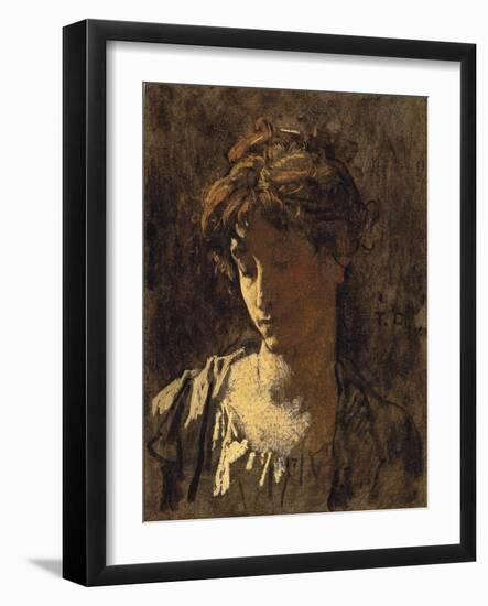 Portrait of a woman-Thomas Couture-Framed Giclee Print