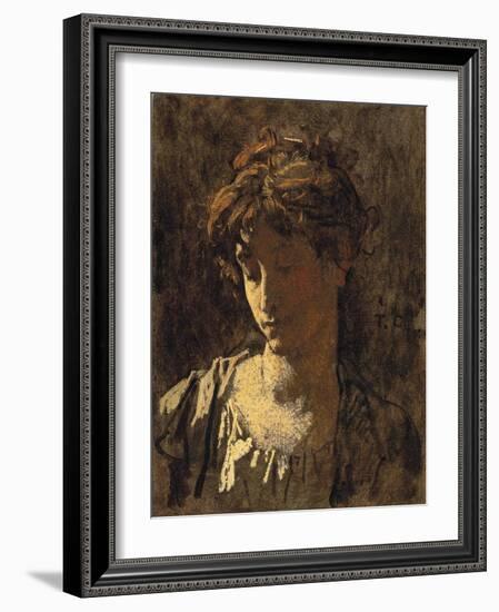 Portrait of a woman-Thomas Couture-Framed Giclee Print