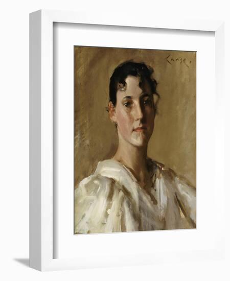 Portrait of a Woman-William Merritt Chase-Framed Giclee Print