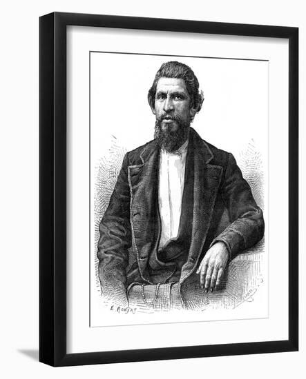 Portrait of a Yankee, 19th Century-E Ronjat-Framed Giclee Print