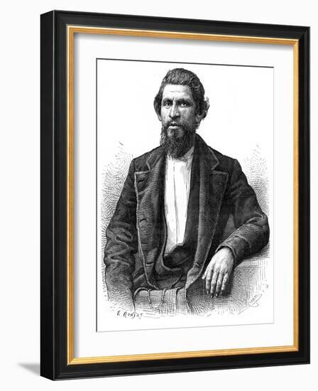 Portrait of a Yankee, 19th Century-E Ronjat-Framed Giclee Print