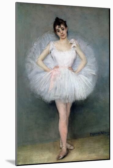 Portrait of a Young Ballerina-Pierre Carrier-belleuse-Mounted Giclee Print