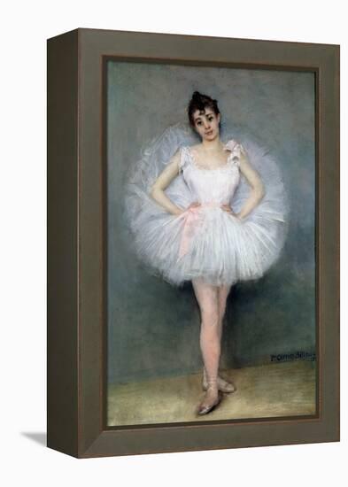 Portrait of a Young Ballerina-Pierre Carrier-belleuse-Framed Premier Image Canvas