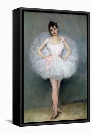 Portrait of a Young Ballerina-Pierre Carrier-belleuse-Framed Premier Image Canvas