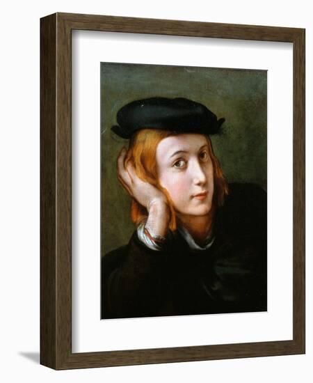 Portrait of a Young Blond Boy-Correggio-Framed Giclee Print