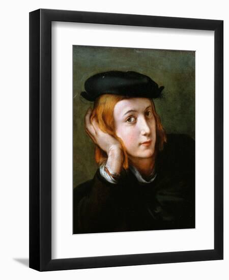 Portrait of a Young Blond Boy-Correggio-Framed Giclee Print