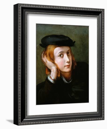 Portrait of a Young Blond Boy-Correggio-Framed Giclee Print