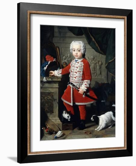 Portrait of a Young Boy in Hungarian Dress-Pierre-Joseph Redouté-Framed Giclee Print