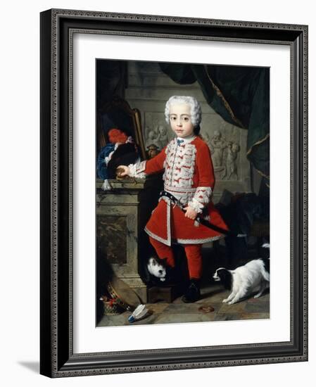 Portrait of a Young Boy in Hungarian Dress-Pierre-Joseph Redouté-Framed Giclee Print