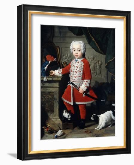 Portrait of a Young Boy in Hungarian Dress-Pierre-Joseph Redouté-Framed Giclee Print