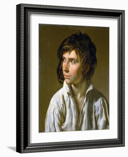 Portrait of a Young Boy-Anne-Louis Girodet de Roussy-Trioson-Framed Giclee Print