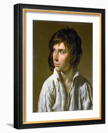 Portrait of a Young Boy-Anne-Louis Girodet de Roussy-Trioson-Framed Giclee Print