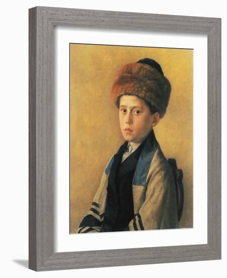 Portrait of a Young Boy-Isidor Kaufmann-Framed Art Print