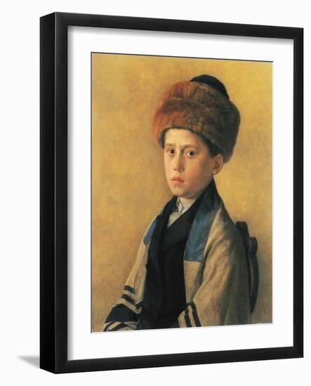 Portrait of a Young Boy-Isidor Kaufmann-Framed Art Print