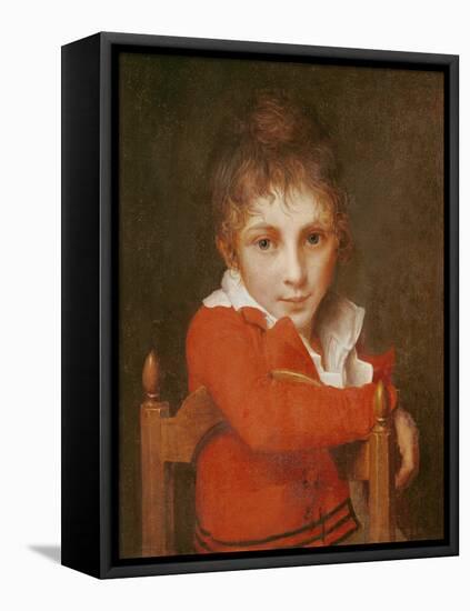 Portrait of a Young Boy-Jacques-Louis David-Framed Premier Image Canvas