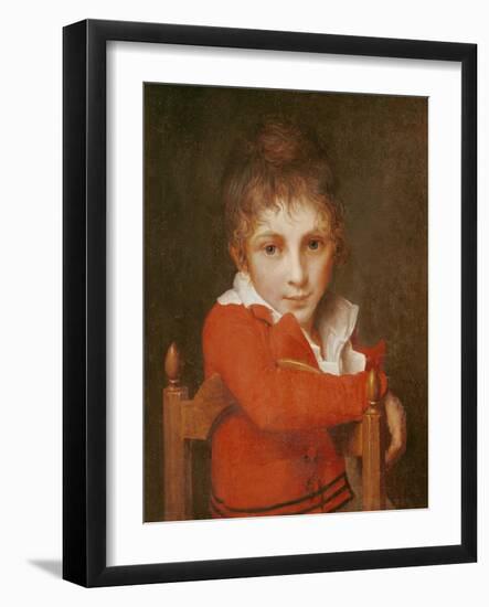 Portrait of a Young Boy-Jacques-Louis David-Framed Giclee Print