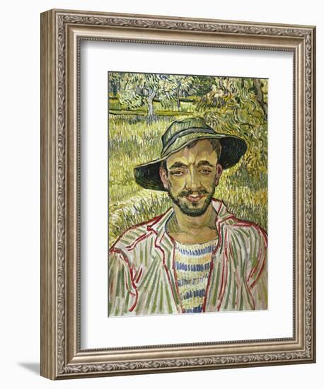 Portrait of a Young Farmer, 1889-Vincent van Gogh-Framed Giclee Print