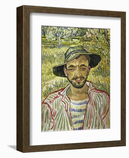 Portrait of a Young Farmer, 1889-Vincent van Gogh-Framed Giclee Print