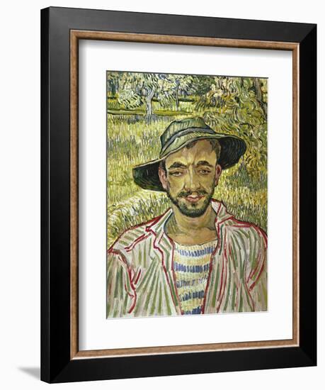 Portrait of a Young Farmer, 1889-Vincent van Gogh-Framed Giclee Print