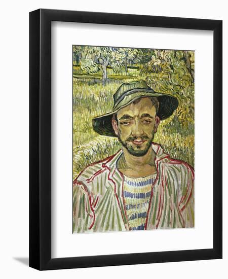 Portrait of a Young Farmer, 1889-Vincent van Gogh-Framed Giclee Print