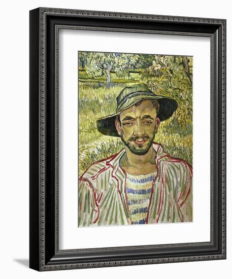 Portrait of a Young Farmer, 1889-Vincent van Gogh-Framed Giclee Print