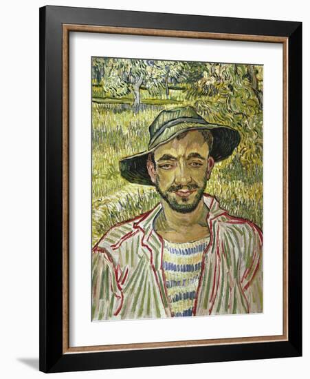 Portrait of a Young Farmer, 1889-Vincent van Gogh-Framed Giclee Print